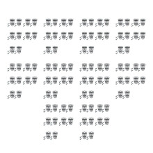 100 Pcs Handheld Mic Holder Microphone Speaker Hang Clip for CB CM300 GTX800 HLN9073 GM360 Radio