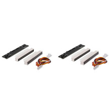 2X Dual 12 Level Indicator LED Light Bar VU Meter Stereo Amplifier Board Adjustable Light Speed Board with AGC(A)