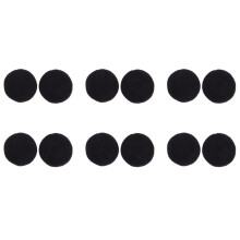 Foam Pad Ear Pad Cover for Headphone (Black, 50mm, Packet of 12 Pcs)