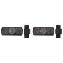 2X Car Speaker in Car Speakerphone for Handsfree Talking, Wireless Car Music Player with Visor Clip