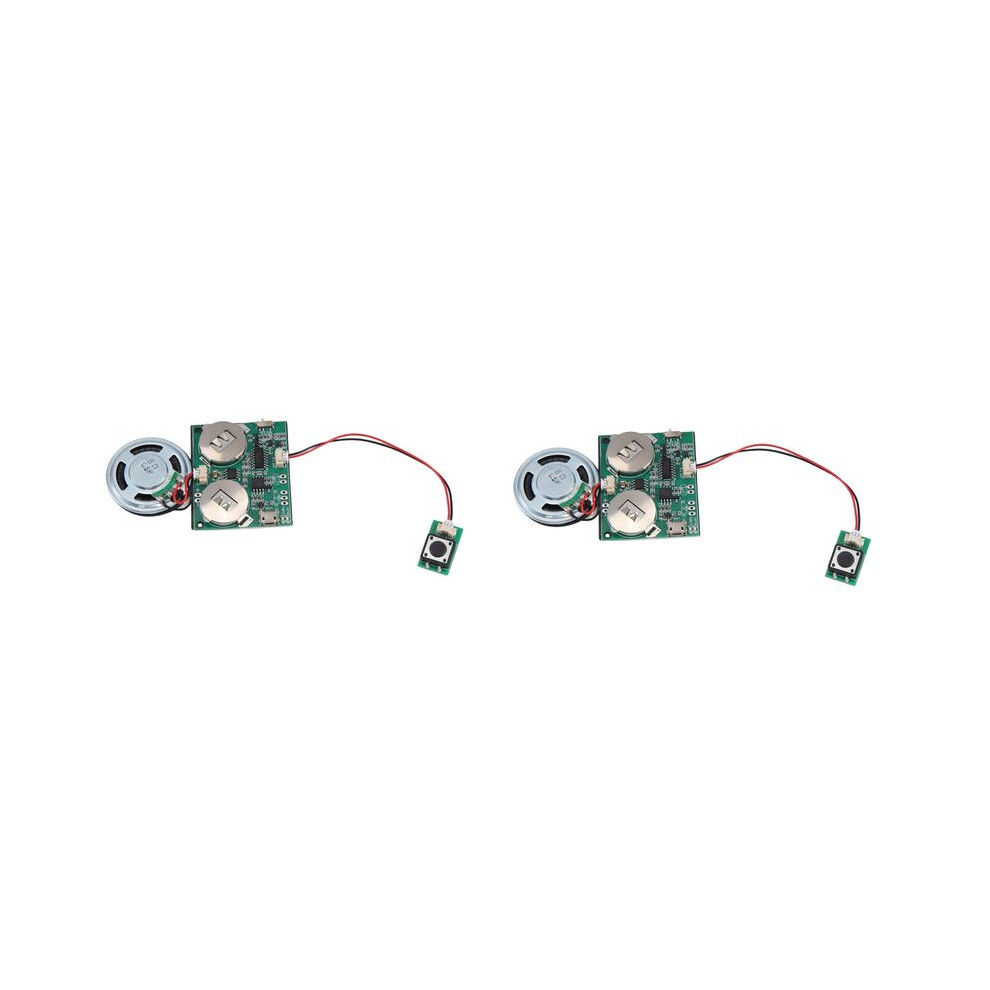 2X Recordable Sound Module Button Control Sound Chip 8M Mp3 Wav Music Voice Player Programmable Board With Speaker 6033892475810