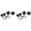 2set 3.5 Inch Car Midrange Speaker Base Car Horn Modified 3-Way Speaker Bracket Car 3-Way Frequency Mold Bracket 2