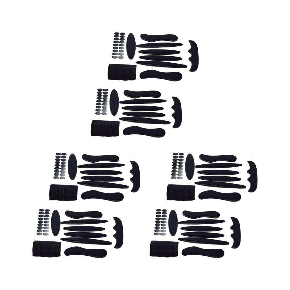 6 Pack Universal Cycling Replacement Sponge Pads Set Helmet Cushions Kit For Bike Cycling Motorcycle Helmet, Black 4711852833178