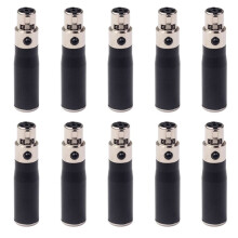10X Xlr 3 Pin MęSki na 4 Pin ŻEńSki Adapter Audio ZłąCze Wtykowe Konwerter SygnałU Hi-Fi do GłOśNika Mikrofonu