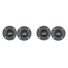 4Pcs 6Ω 30W Black Silk Film Soft Dome Tweeter Speaker Unit