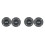4Pcs 6Ω 30W Black Silk Film Soft Dome Tweeter Speaker Unit 2