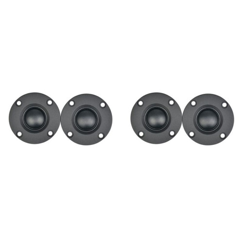 4Pcs 6Ω 30W Black Silk Film Soft Dome Tweeter Speaker Unit 1