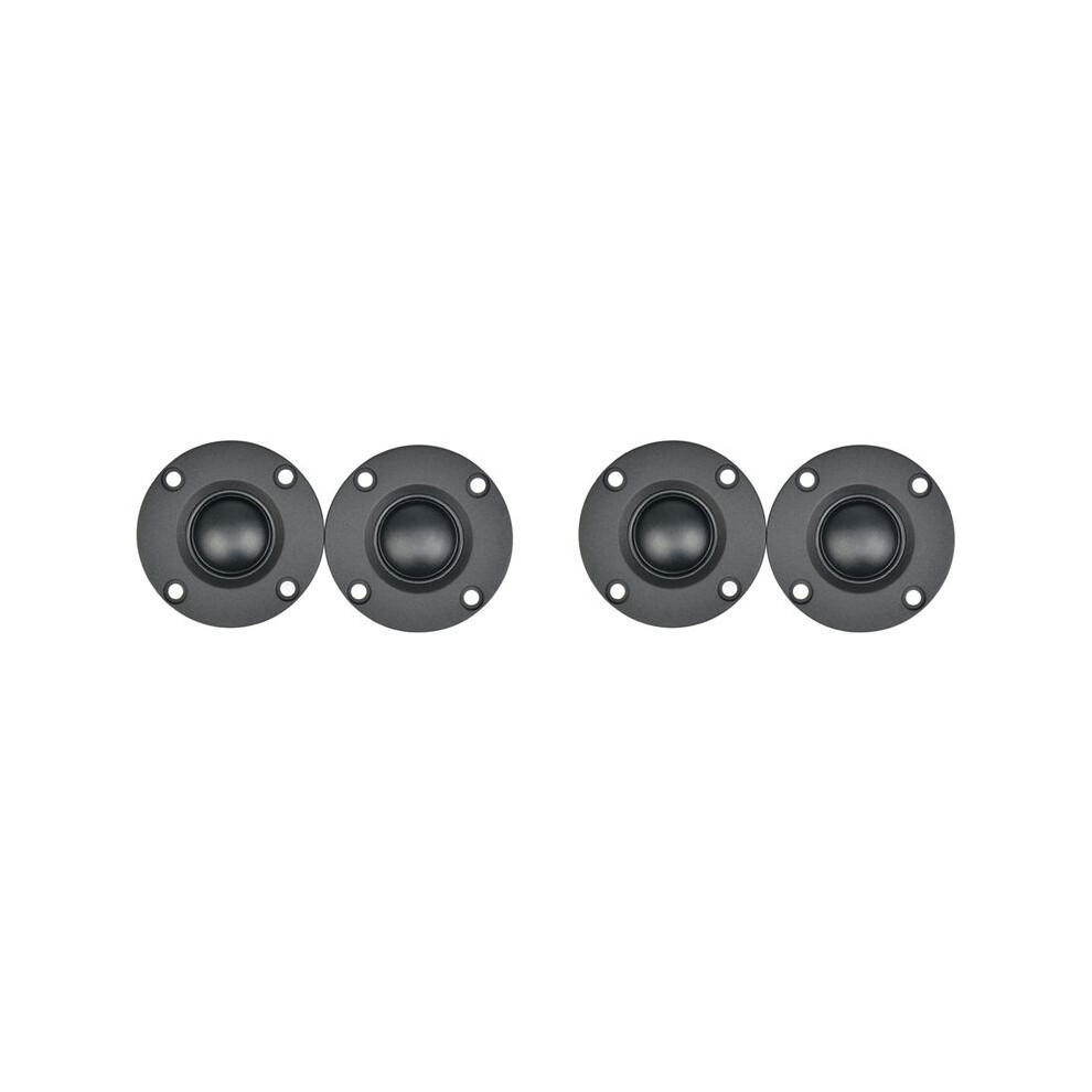 4Pcs 6Ω 30W Silk Film Soft Dome Tweeter Speaker Unit Black 4713515635433