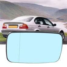 1Pair Car Rearview Side Door Mirror Glass Lens Heated for E46 E65 E66 E67 2001-2008 51167028427 51167028428