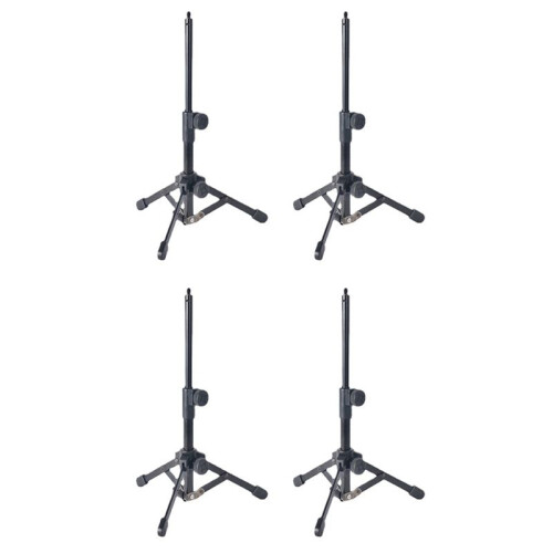 4X  Tabletop Tripod Microphone Mic Stand Holder with 1/4 Inch Threaded for Meetings Lectures Speaking and Ect 1