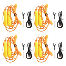 4X Ear Plugs Earphone for Work, Noise Suppression, Hearing Protection,Construction Sites, Noisy Places Orange