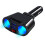 (Black) 2-Port USB Car Charger Adapter 6