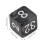 30PCS Number Dice, 6-Sided, 15.5x15.5x15.5mm Black 2