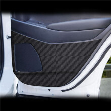 Car Carbon Leather Door Protector Pad Door Plank Anti-Kick Pad Anti-Dirty Mat Cover for  XR-V HR-V Vezel 2022 2023