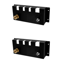Lot de 2 Supports pour Nettoyeur Haute Pression, pour à Mousse pour Nettoyeur Haute Pression, Fixation Murale, 1/4 Pouces à Connexion Rapide,