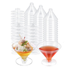 Confezione da 80 Bicchieri da Martini In Plastica, Bicchieri da Cocktail Usa e Getta, Bicchieri da Cocktail In Plastica da 5 Oz, Coppe da Dessert per