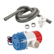 Bomba de Porão Marinha 12V 1100GPH Kit de Drenagem para Hidroavião Motor Casa Flutuante Bomba de Água Elétrica