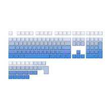 136 Keys OEM-Profile PBT Keycaps Gradient Translucent Side Engraved Key Caps for Gaming Mechanical Keyboard B