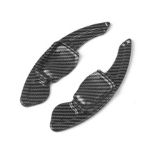 Car Steering Wheel Paddle Extension Shift Cover for 6 MK6 CC Sharan Leon Carbon Fiber Pattern