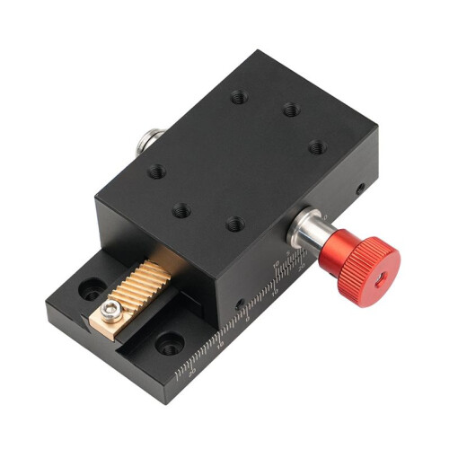 X Axis Dovetail  Fine Tuning Platform Guided Manual Shift Platform Gear Drive Knob Adjustment Slide