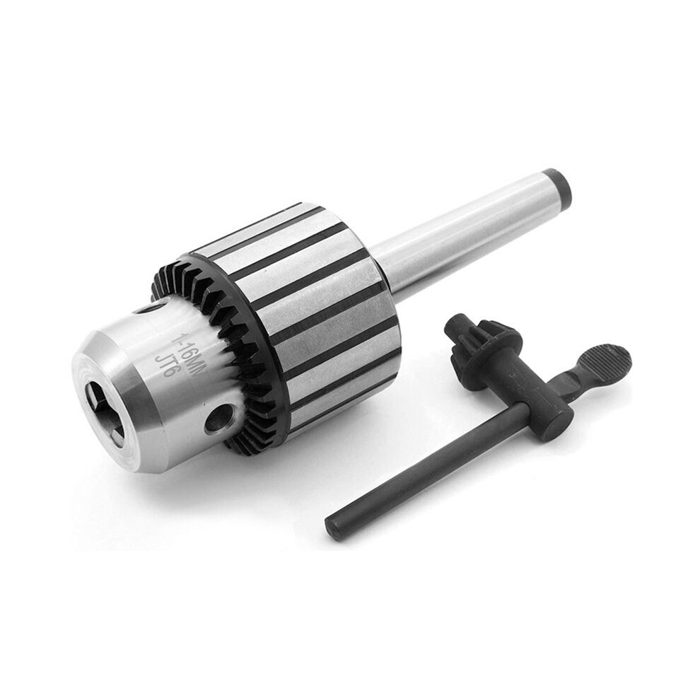 Keyed Drill Chuck 1-16 Jt6 Wrench Drill Chuck 5/8-Inch + Mt2-Jt6 Extension Rod Combination Set 5/8Inch 6033650027084