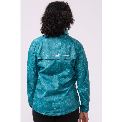 Mac in a Sac Unisex Origin Packable Waterproof Teal Etch Jacket Size S 2