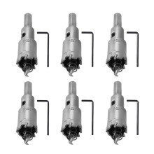 6-Teiliges Lochsägen-Set Aus Wolframkarbid, Lochöffner für Edelstahl/Metall, Erweiterbarer Bohrersatz, 22 mm