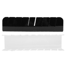 Acryl Baseball Cap Ständer, 2 Stück Multifunktionaler Hut Organizer, 30x7,5x7 cm Schwarz & Transparent