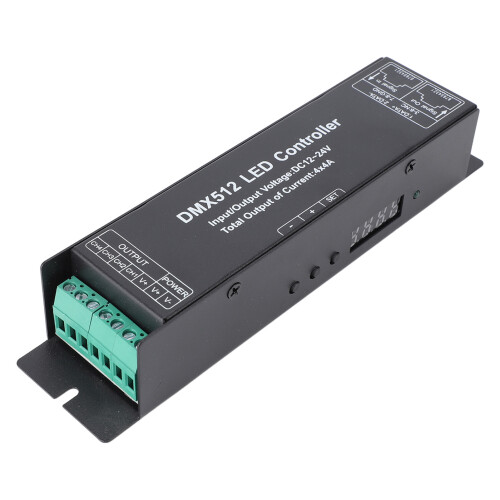 DMX512-Decoder 4-Kanäle LED-Controller Edelstahl 229 g