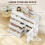 Homcom (White) HOMCOM Sideboard Storage Cabinet, Kitchen Cupboard with 5 Drawers 4