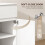 Homcom (White) HOMCOM Sideboard Storage Cabinet, Kitchen Cupboard with 5 Drawers 6