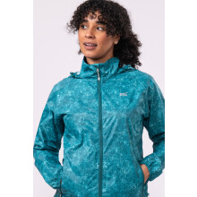 Mac in a Sac Unisex Origin Packable Waterproof Teal Etch Jacket Size XL
