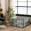 PawHut PawHut Whelping Box w/ Washable Whelping Pad, Wind-Resistant Cloth, Black 3