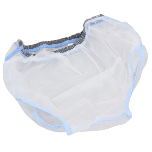 Ropa interior posoperatoria impermeable PP cintura alta M Blanco 1