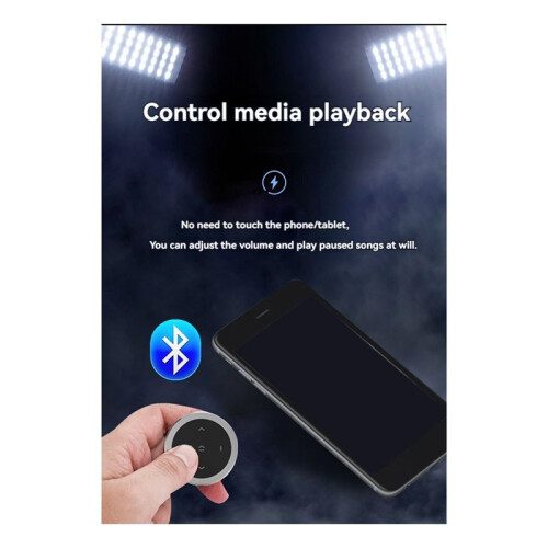Steering Wheel Music Player Wireless  Remote Control Button Multimedia for Smartphone Car Kit B 2