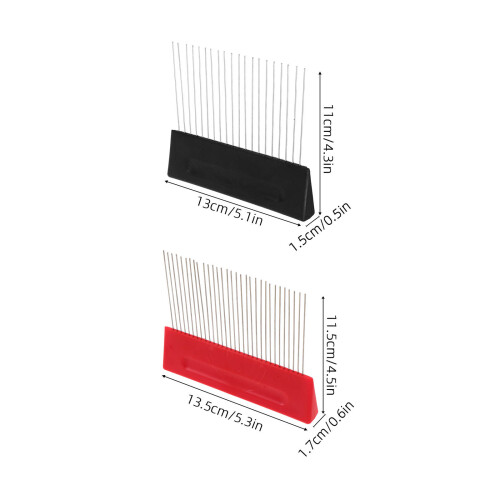 2Pièces À Dents En Acier Pour Texturée Décor Maison 1