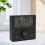 LED Electronic Clock with Alarm, Temp, Date, Week, Black 16