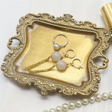 Piccola Ciotola Portagioie Vintage In Oro, Vassoio Portaoggetti Decorativo, Porta Anelli, Accessori Decorativi, Perfetta per L'Arredamento Della Casa.