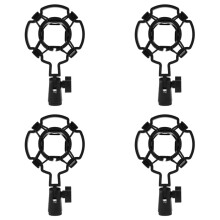 4X Professional Condenser Microphone Mic Shock Mount Holder Studio Recording Bracket for Large Diaphram Mic Clip