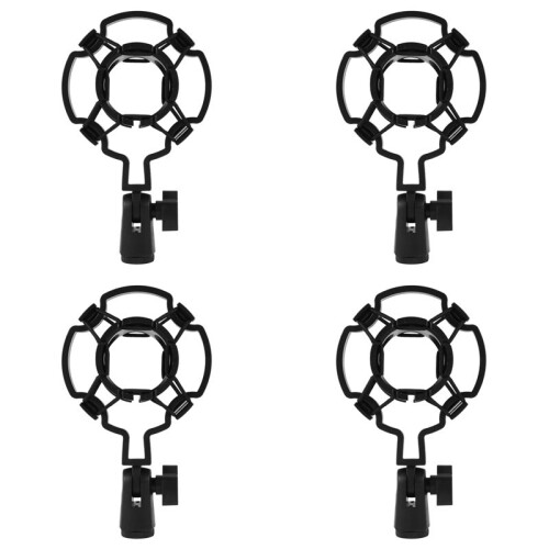 4X Professional Condenser Microphone Mic Shock Mount Holder Studio Recording Bracket for Large Diaphram Mic Clip