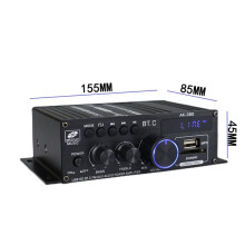 2X Ak380 800W 12V Power Amplifier Stereo Home Car BASS Audio Amp Music Player Car Speaker Class D FM USB/