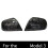 Car Rear Mirror Cover Cap for  Model 3 Water Transfer Forging Pattern Rearview Mirror Shell 4