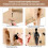 Leather Sewing , Solid Table Desktop Horse Clamp,Versatile Stitching Leather Wood Clip with Handle for DIY 2