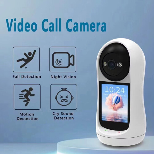 3MP 2304x1296 IPS Indoor Security Camera with 90 View, Night Vision, Motion Detection 2