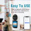 3MP 2304x1296 IPS Indoor Security Camera with 90 View, Night Vision, Motion Detection 4