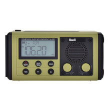 HRD907 Crank Radio 10000mAh Emergency Radio Solar Charging Lighting Mobile Portable Radio for Blackout Emergency Use B