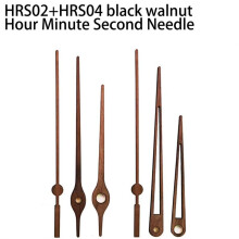 6-Teiliges Quarzuhrwerk-Set mit 4 Arten Von Walnussholz-Uhrzeigern, Uhrzubehör, Uhr-Reparaturteile