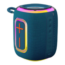 Speaker IPX5 Waterproof RGB Colorful Light Support USB/TF Card/AUX Playback Sound Receiving Function