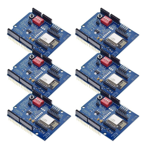 ESP8266 ESP-12E UART WIFI Wireless Shield Development Board for   R3 Circuits Boards Modules ONE 6PCS