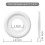 Pacote com 4 Medalhões de Teto de Nylon Moldado Branco para Luminárias e Ventiladores de Teto 10 Polegadas de X 4 Polegadas de X 1-2/8 Polegadas P 6